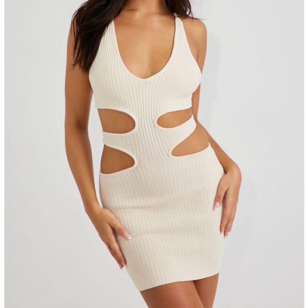 Garage - Cut Out Bodycon Sweater Dress